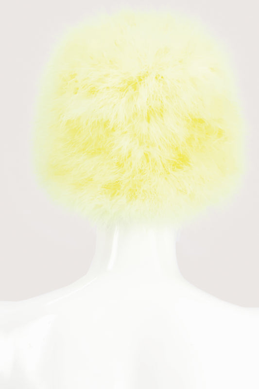JimmyPaul Studio - Pastel yellow Feather Bucket Hat