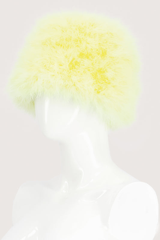 JimmyPaul Studio - Pastel yellow Feather Bucket Hat