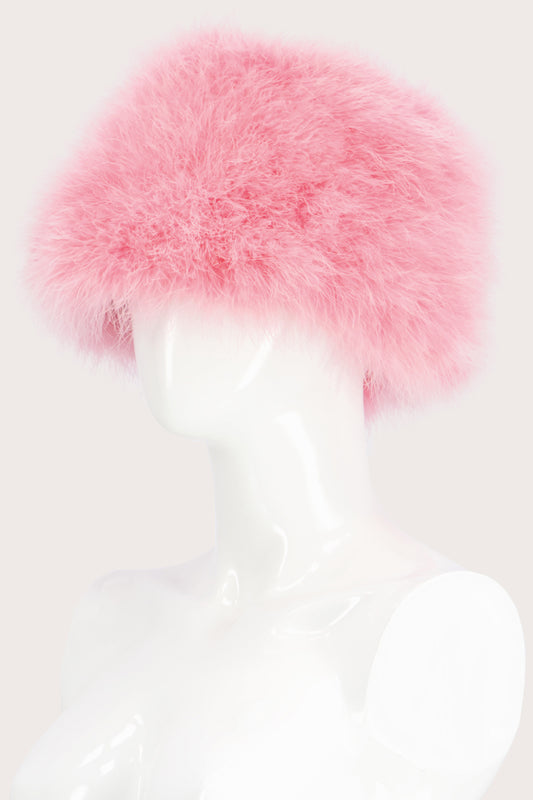 JimmyPaul Studio - Pastel Pink Feather Bucket Hat