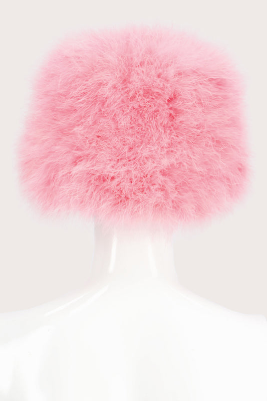 JimmyPaul Studio - Pastel Pink Feather Bucket Hat