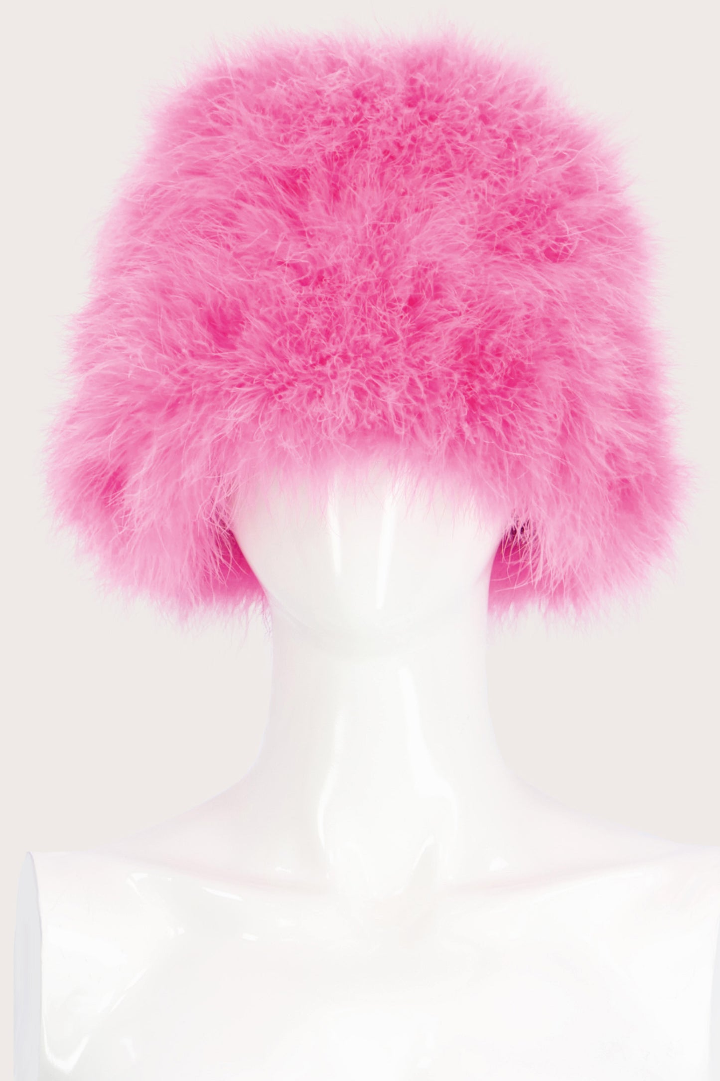 JimmyPaul Studio - Bright Pink Feather Bucket Hat
