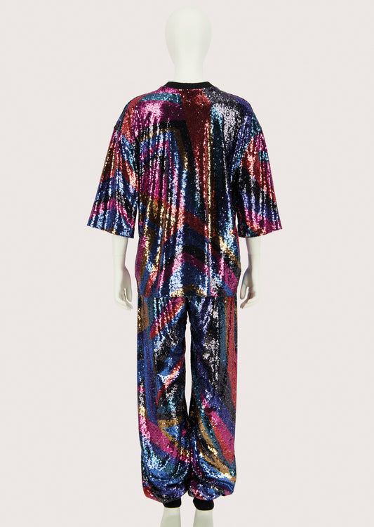 Rainbow Sequins Tracksuit