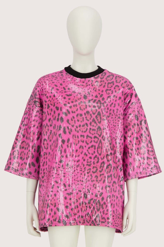 Cheetah Sequins Box Tee