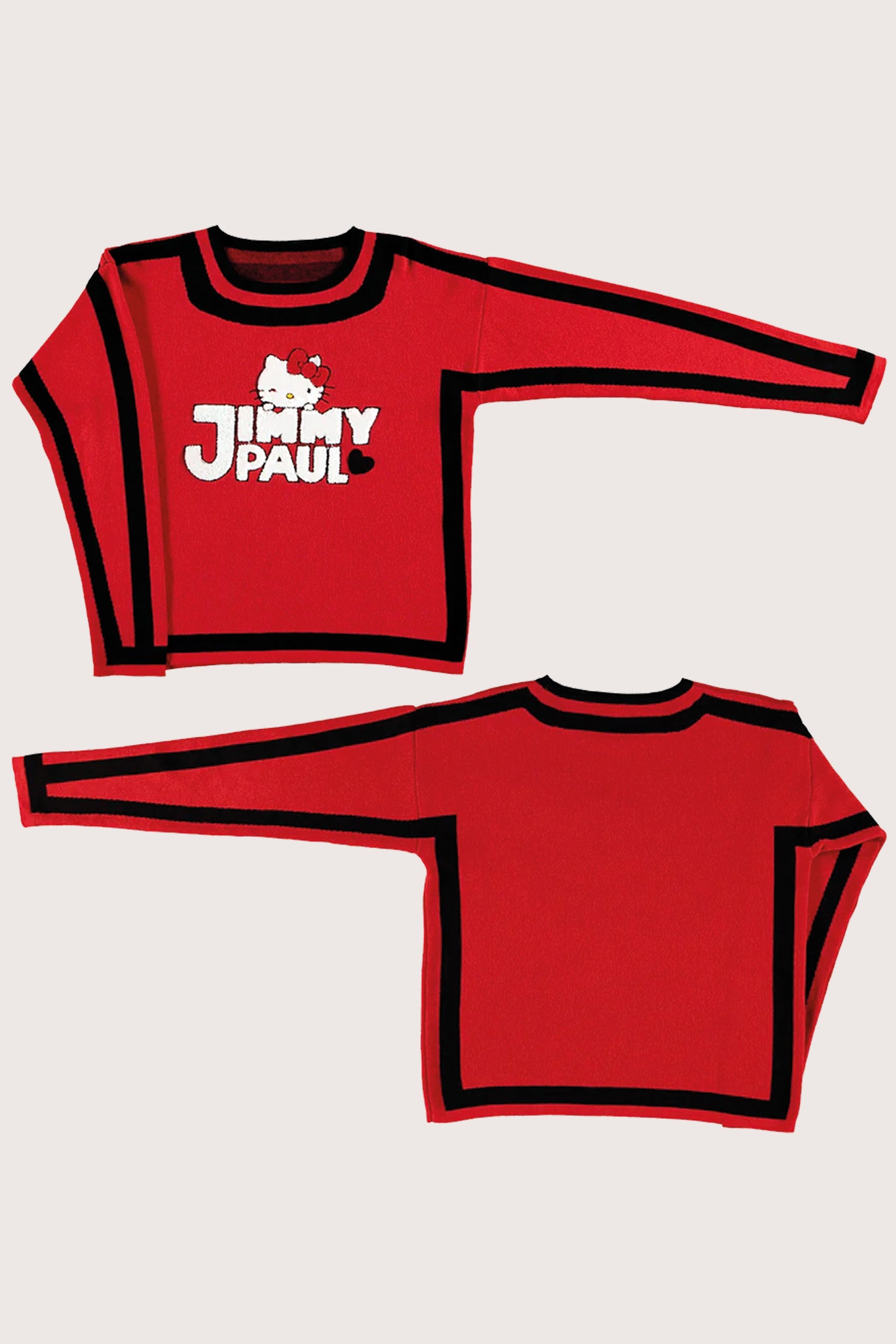 JimmyPaul x Hello Kitty - Red/Black Block Sweater