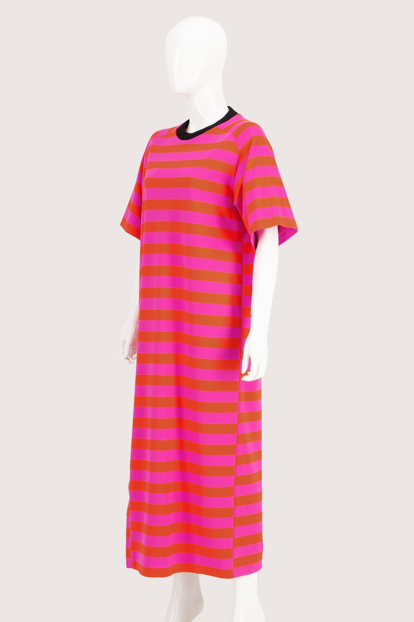 Slit Tee Dress Pink/Orange