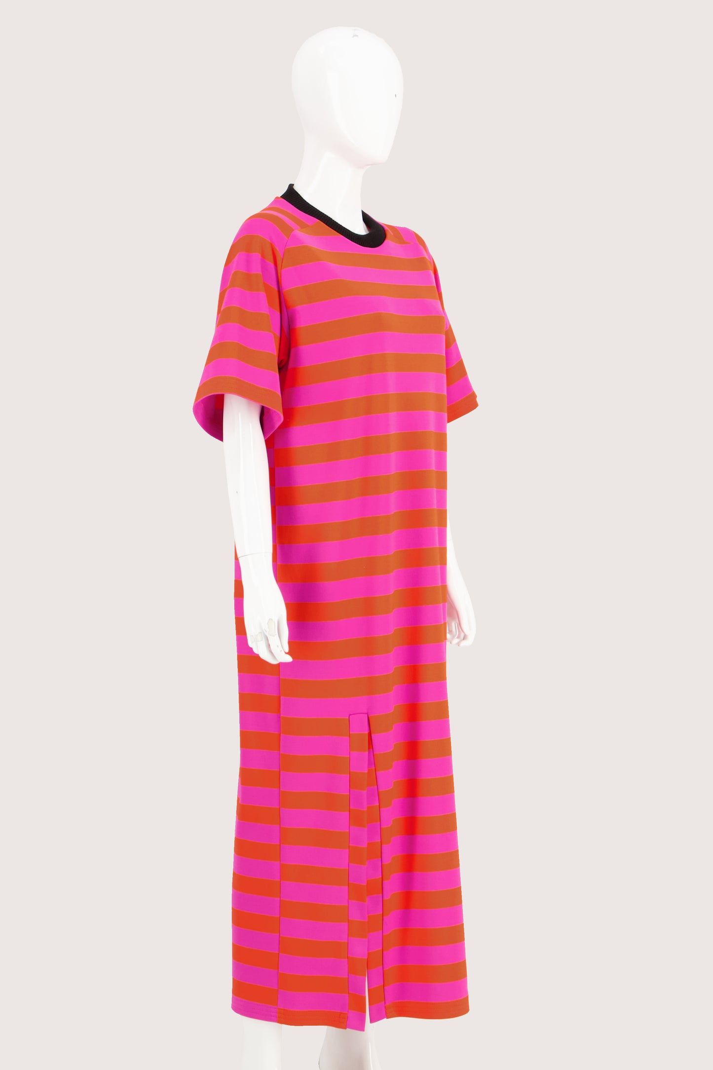 Slit Tee Dress Pink/Orange