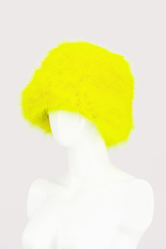 JimmyPaul Studio - Bright Yellow Feather Bucket Hat
