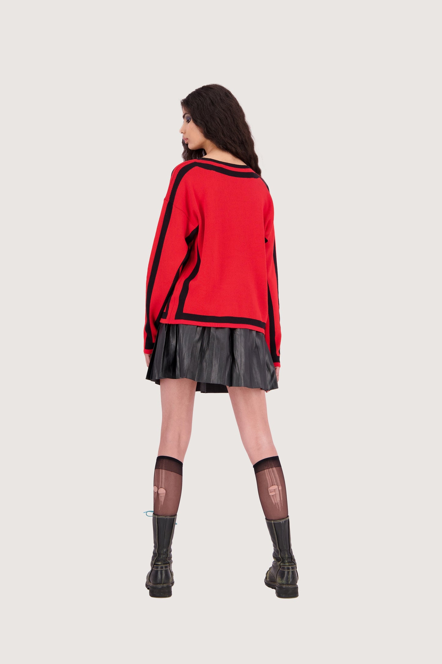 JimmyPaul x Hello Kitty - Red/Black Block Sweater