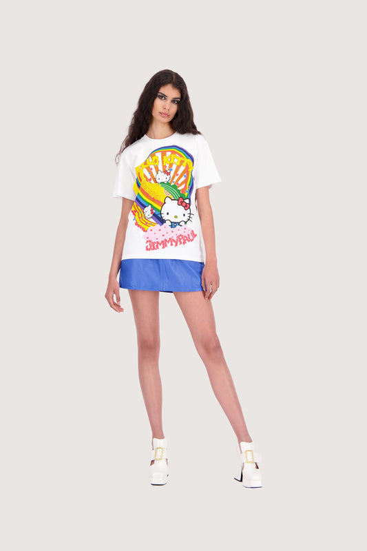 JimmyPaul x Hello Kitty - White Colourful Print Top
