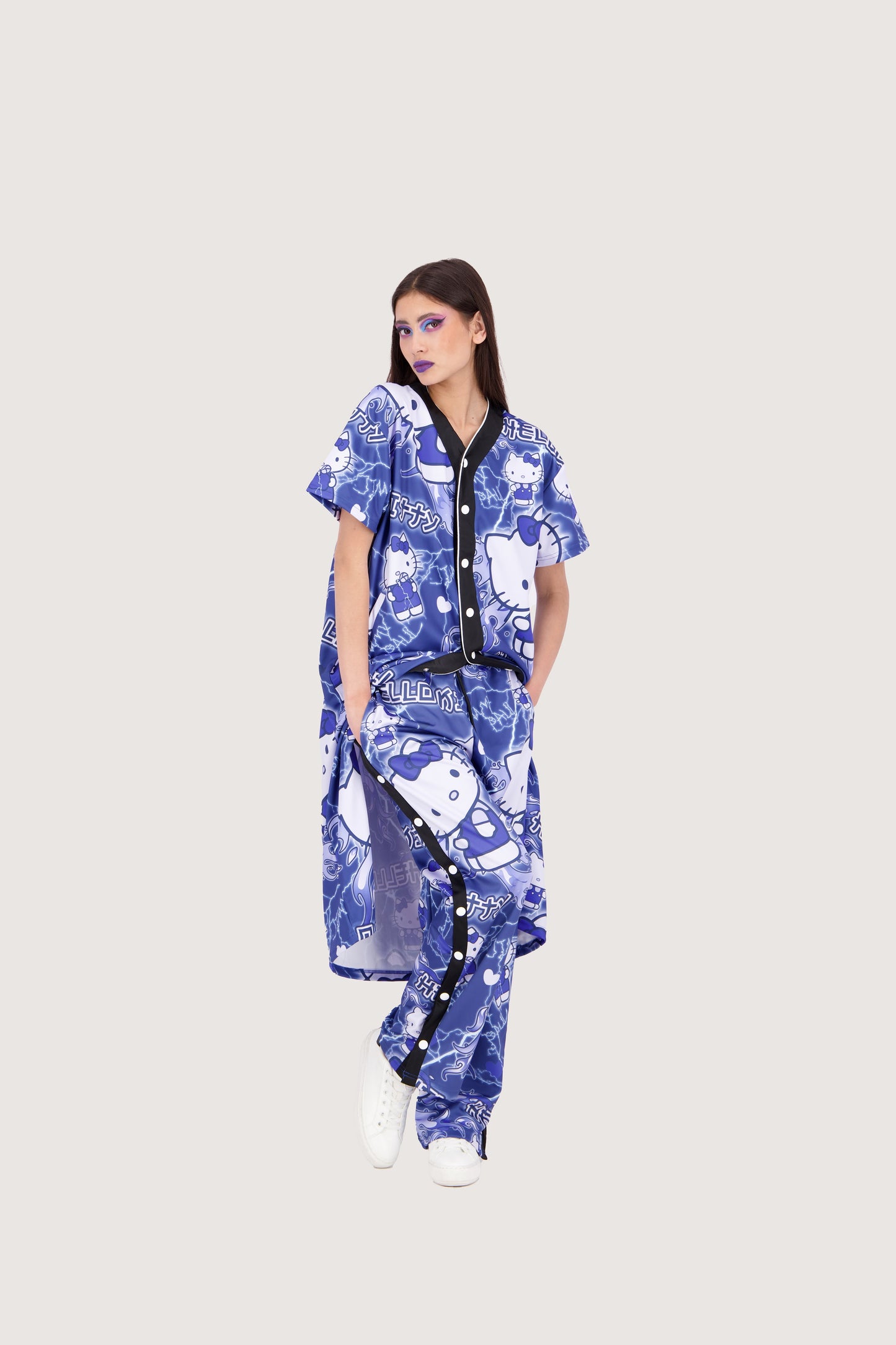 JimmyPaul x Hello Kitty - Blue Designer Print Pant