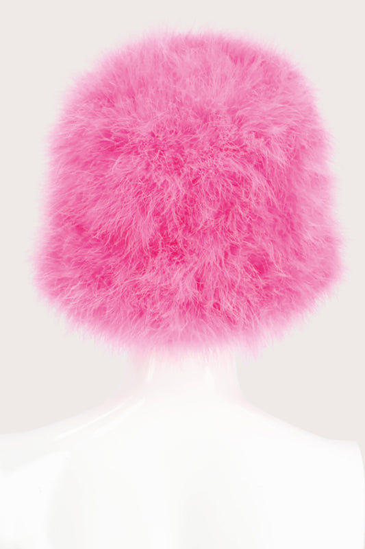 JimmyPaul Studio -   Bright Pink Feather Bucket Hat