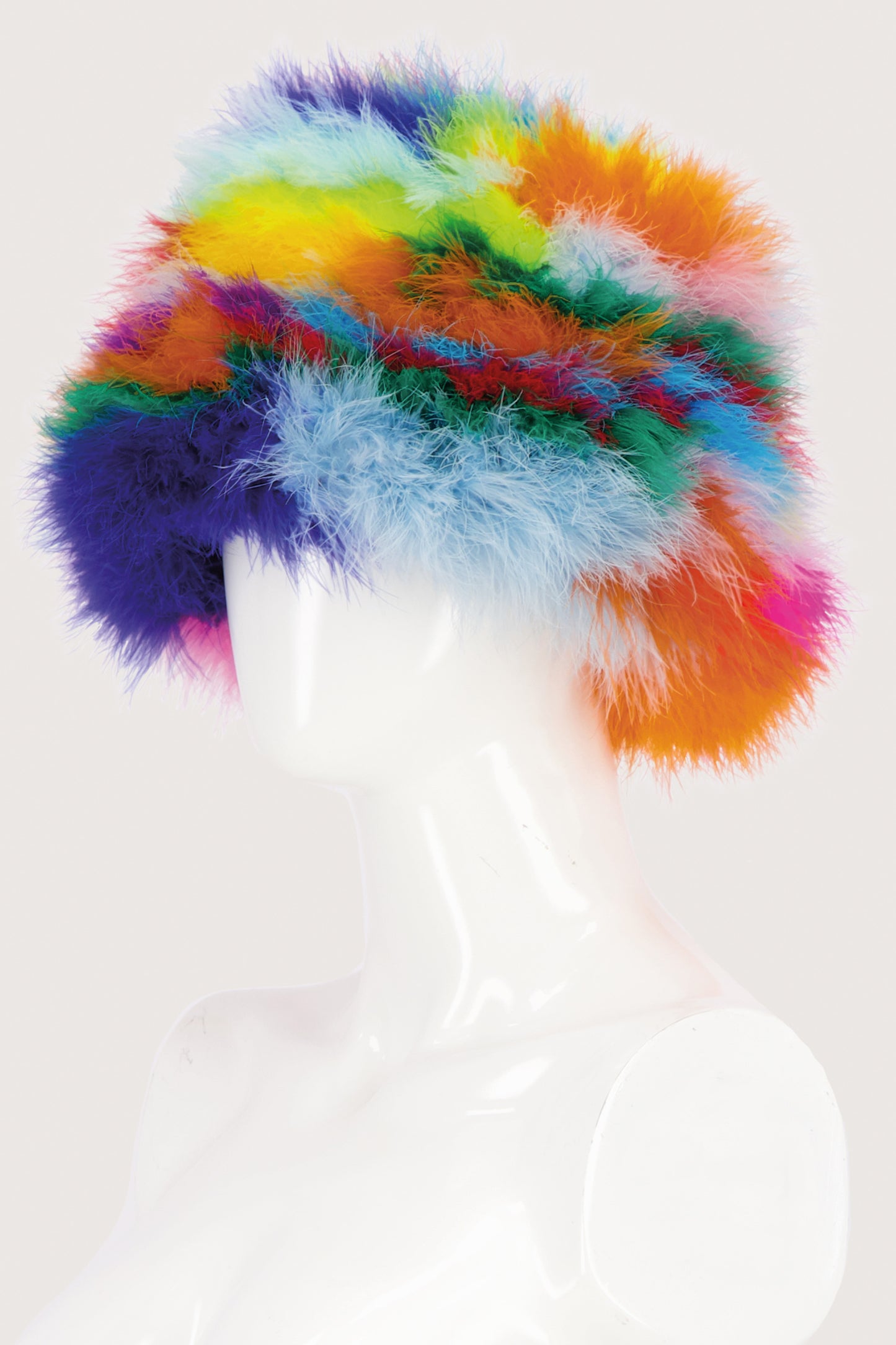 JimmyPaul Studio - (The Brandi) Multicolor 1 Feather Bucket Hat