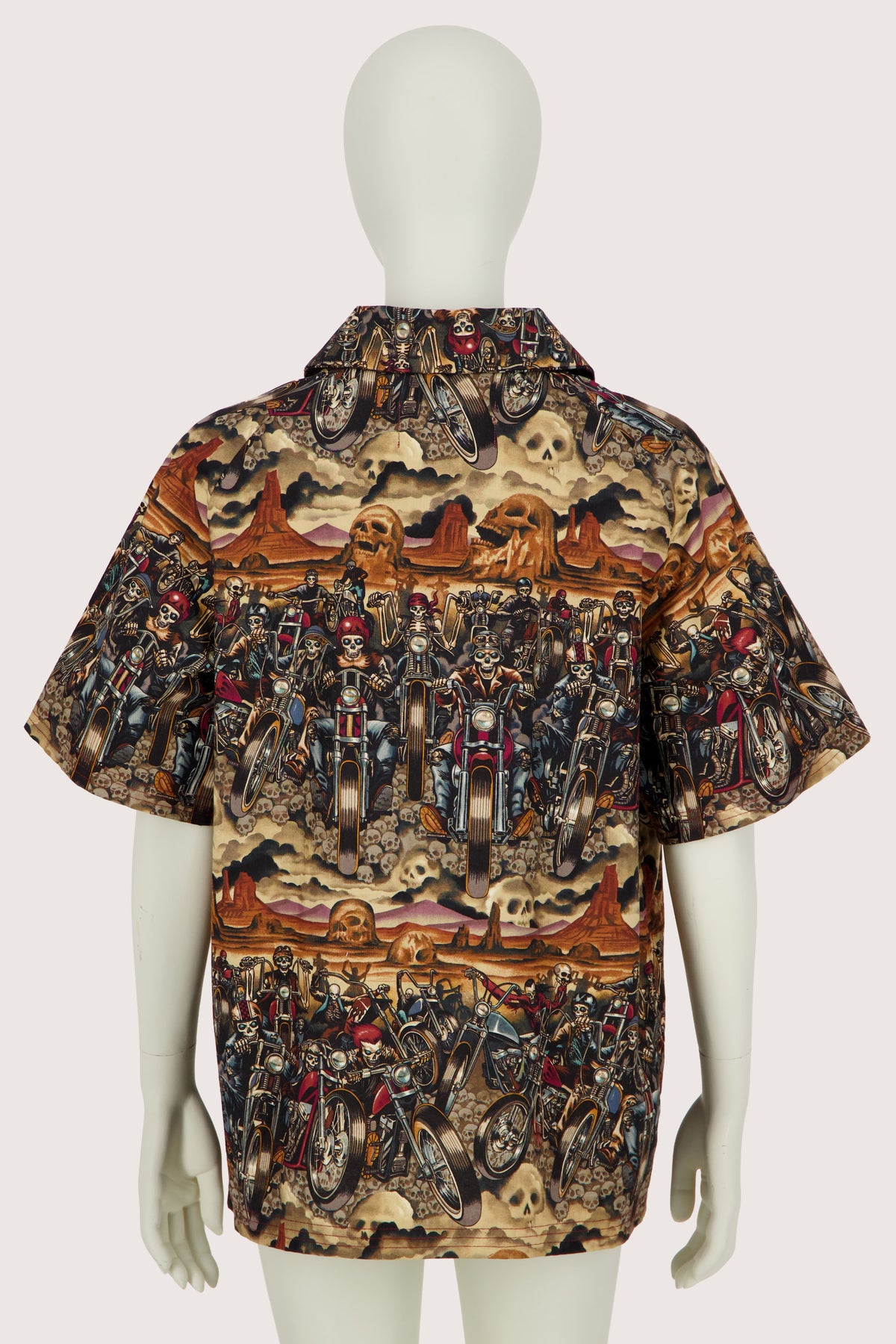 Biker Print Polo