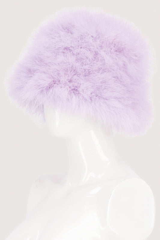 JimmyPaul Studio - (The Whitney) Lavender Feather Bucket Hat
