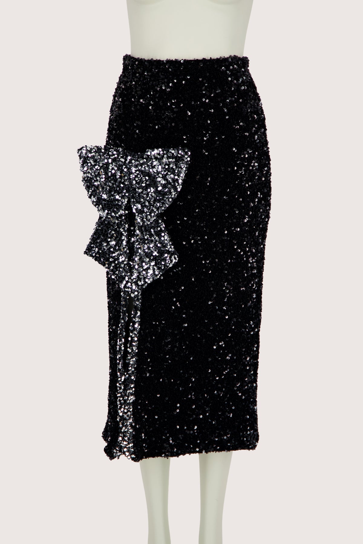 Black Glitter Skirt