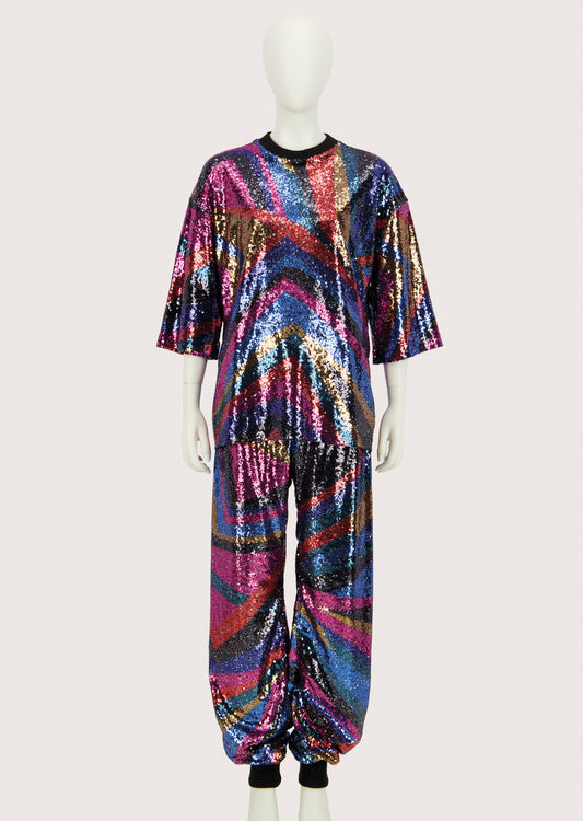 Rainbow Sequins Tracksuit