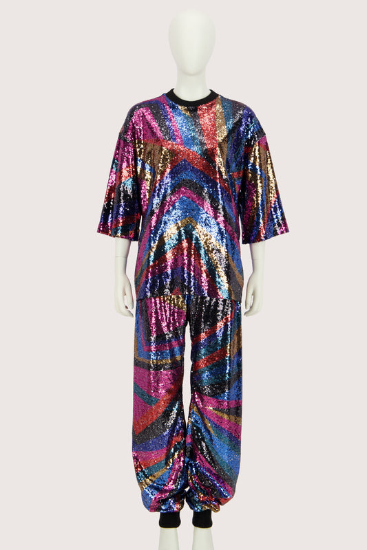Rainbow Sequins Tracksuit