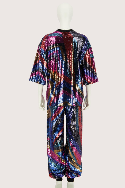 Rainbow Sequins Tracksuit