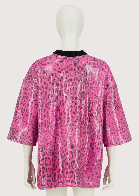 Cheetah Sequins Box Tee
