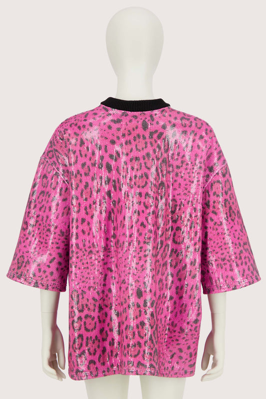 Cheetah Sequins Box Tee