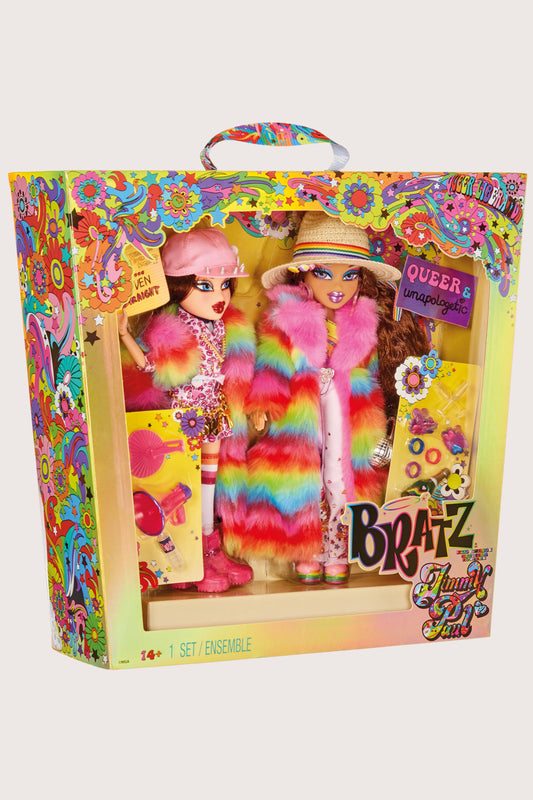 SIGNED Bratz® x JimmyPaul Special Edition Designer Pride 2-Pack Couple Roxxi™ & Nevra™ Fashion Dolls