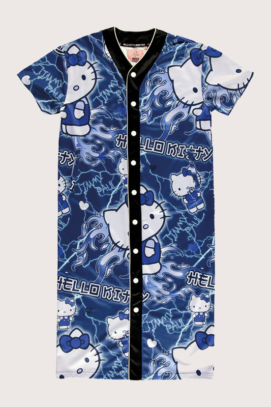 JimmyPaul x Hello Kitty - Blue Designer Print Dress