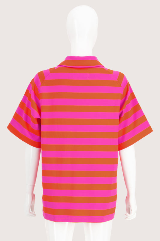 Oversized Polo Pink-Orange