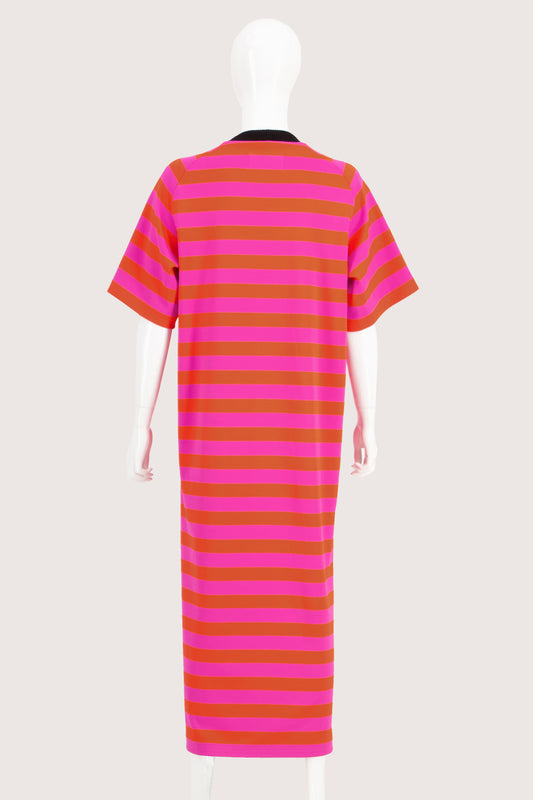 Slit Tee Dress Pink/Orange