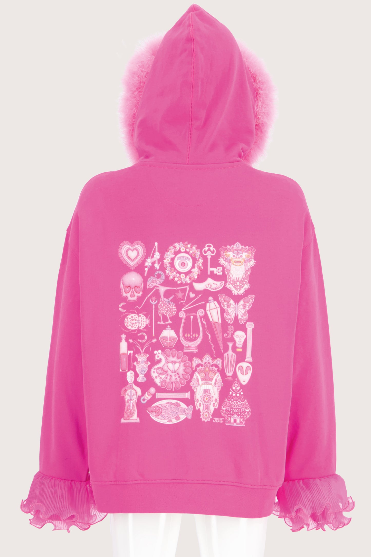 Oversized Wunderkammer Hoodie - Pink