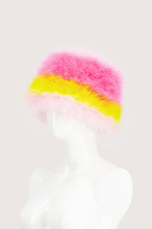 JimmyPaul Studio -  Hot Pink/Yellow/Baby Pink Bucket Hat