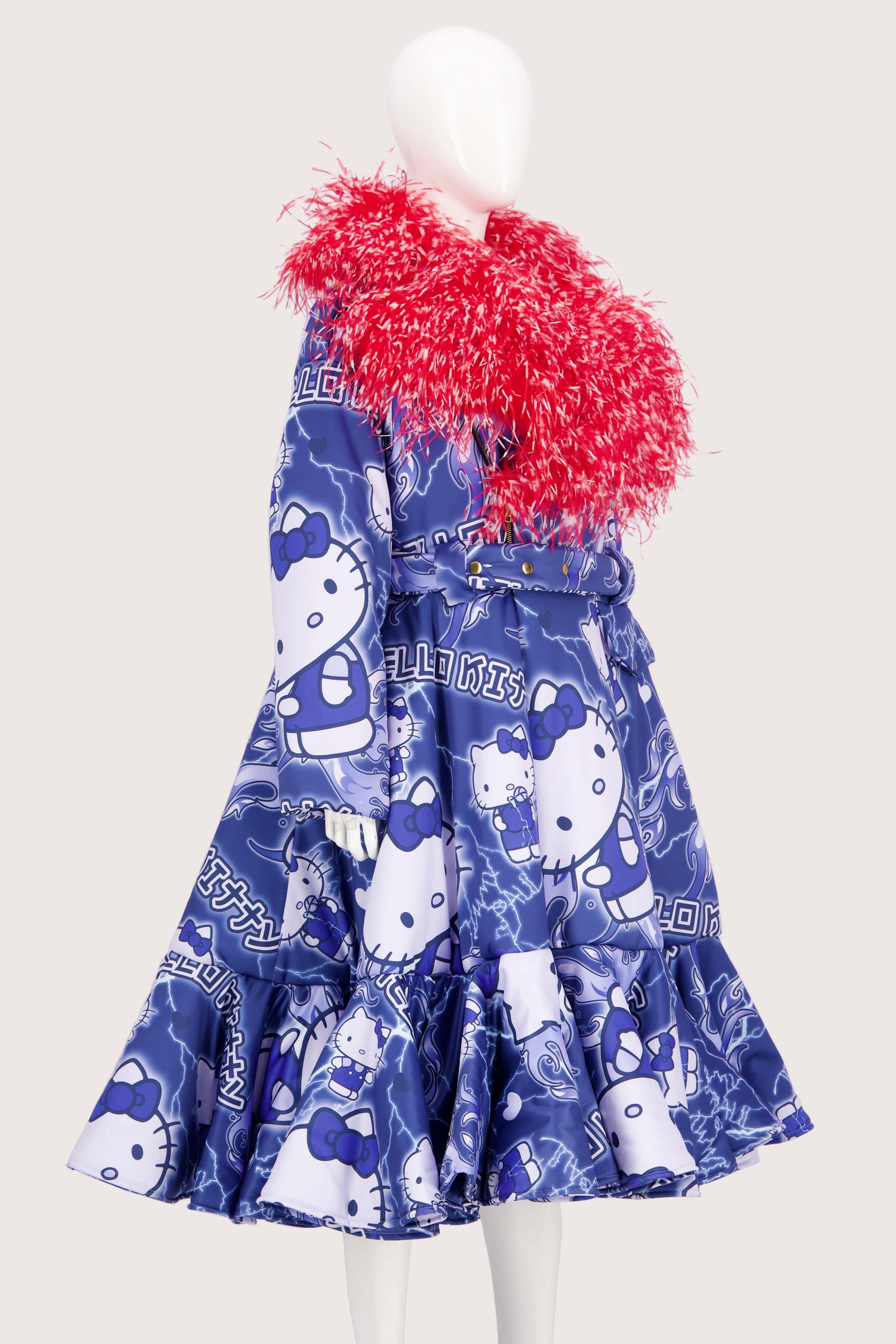 hello kitty formal dress Hello Kitty And Friends Holiday Pink Lace-Up Long-Sleeve Dress