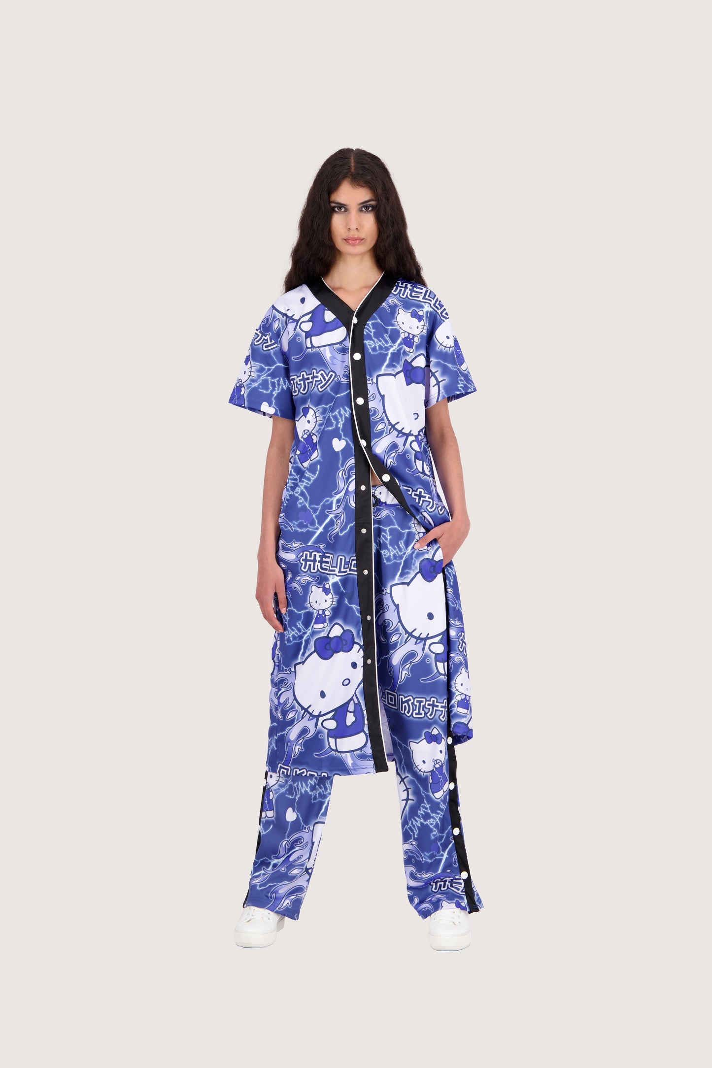JimmyPaul x Hello Kitty - Blue Designer Print Dress