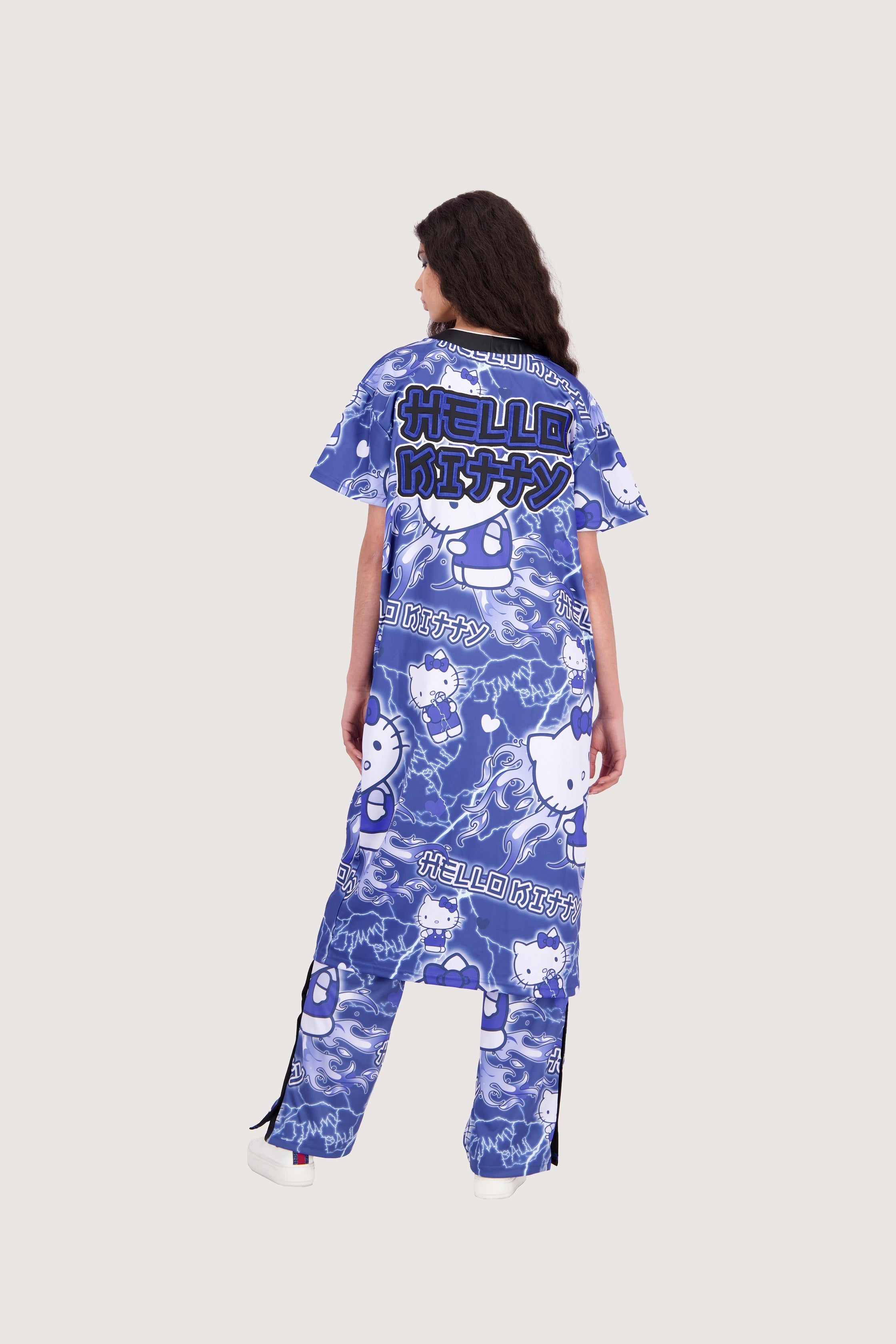 JimmyPaul x Hello Kitty - Blue Designer Print Dress